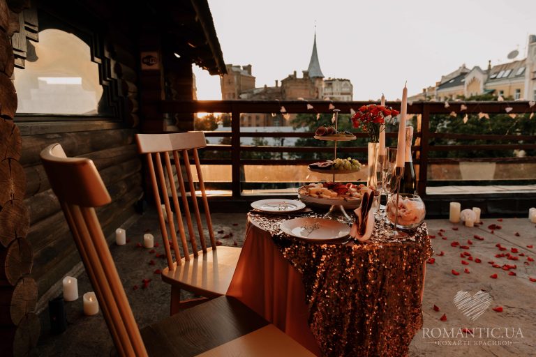 Романтична вечеря на даху у Києві romantic.ua