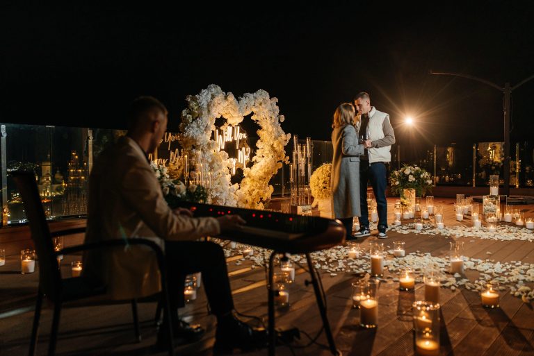 Романтична вечеря на даху у Києві romantic.ua