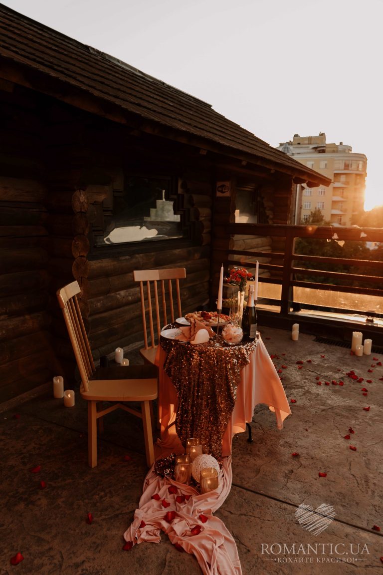 Романтична вечеря на даху у Києві romantic.ua