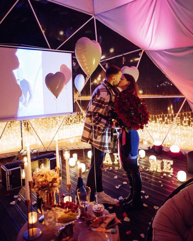 Романтична вечеря на даху у Києві romantic.ua